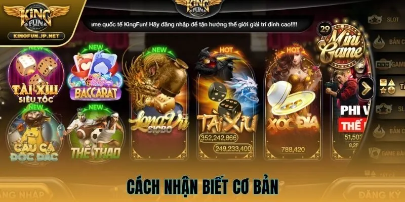 Cách nhận biết cơ bản